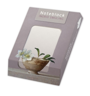 Notizblock: Helleborus in bruine kom, Ingrid Smuling