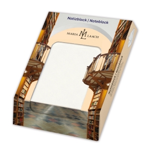 Notizblock: Die Klosterbibliothek, Maria Laach