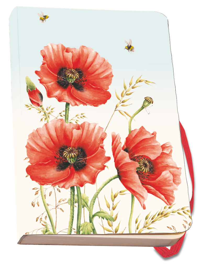 Notizbuch Softcover A6: Klaprozen, Janneke Brinkman-Salentijn