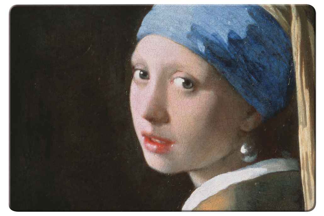 Placemat: Meisje met de parel – Girl with the Pearl Earring, Johannes Vermeer, Mauritshuis