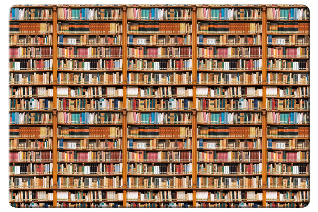 Placemat: Boeken, Die Klosterbibliothek, Maria Laach
