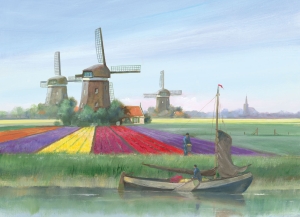 Puzzle (1.000 Teile): Tulipfields, Sietse Wiersma