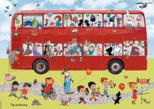 Puzzle (200 Stücke): Bus, Fiep Westendorp