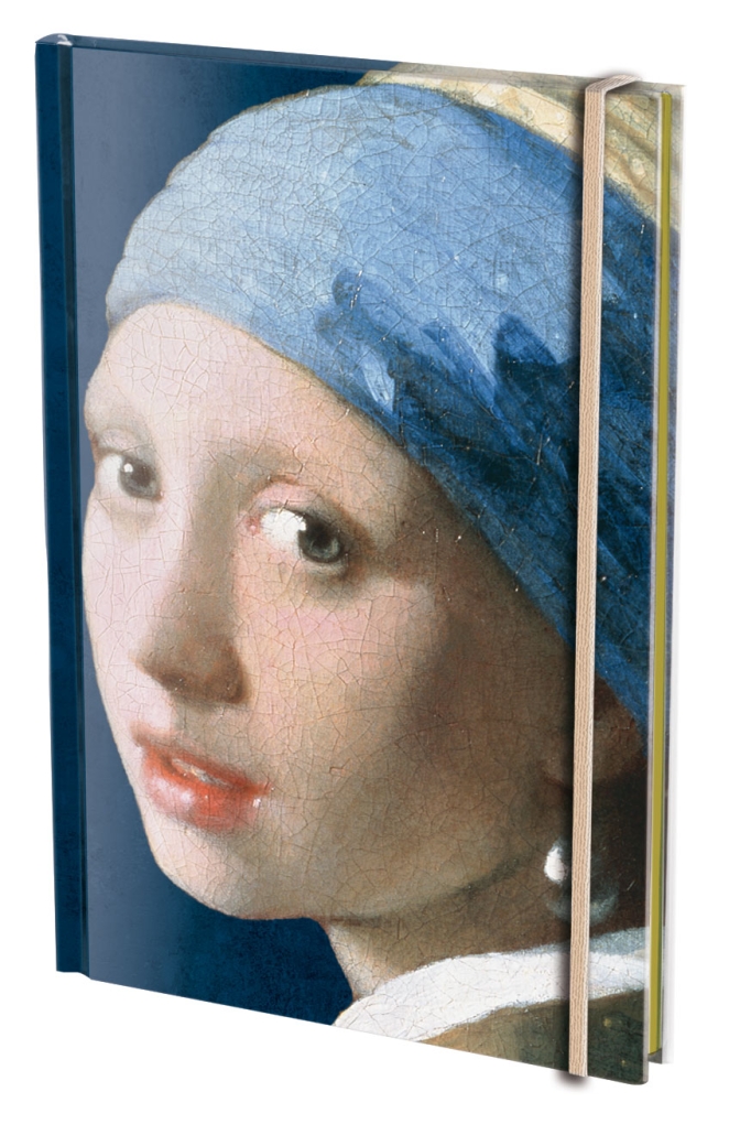 Notitieboek A5, harde kaft: Meisje met de parel – Girl with the Pearl Earring, Vermeer, Mauritshuis