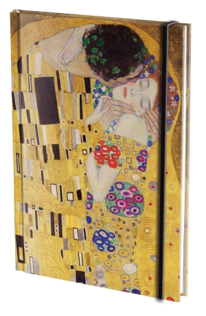 Notizbuch Hardcover A5: The Kisse, Gustav Klimt