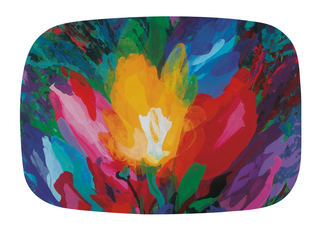 Tablett: Knospende Tulpen, Ton Schulten
