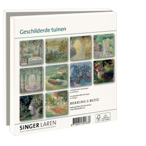 Grußkartenbox mit Umschläge – Quadratisch: Geschilderde tuinen, Singer Laren