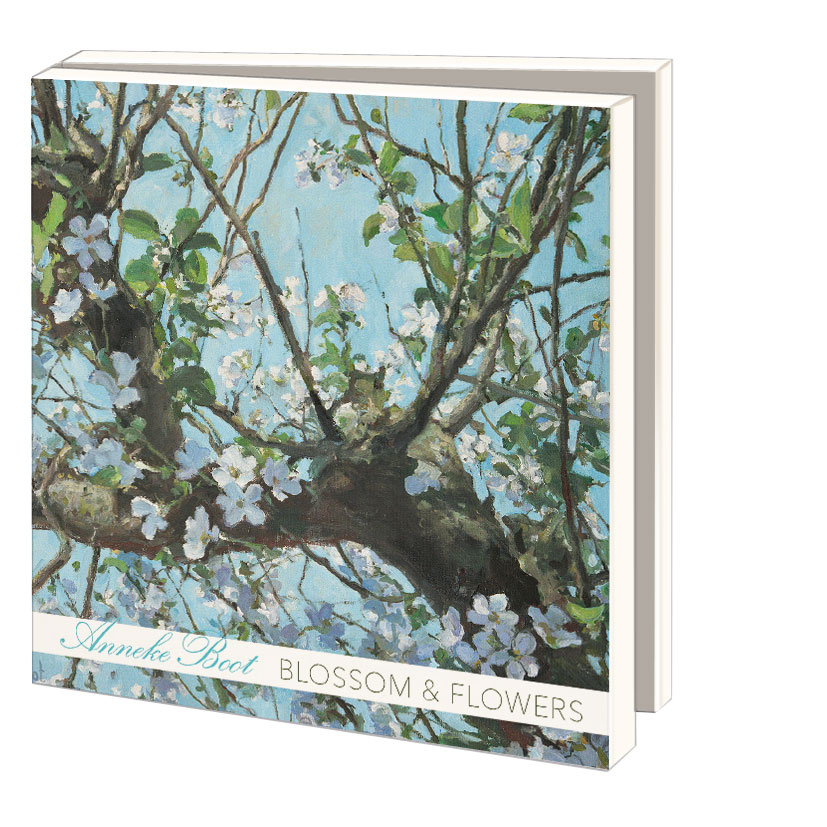 Grußkartenbox mit Umschläge – Quadratisch: Blossom & Flowers, Anneke Boot