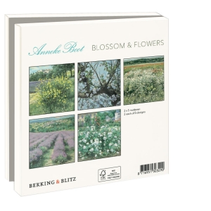 Grußkartenbox mit Umschläge – Quadratisch: Blossom & Flowers, Anneke Boot