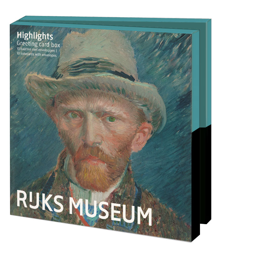 Grußkartenbox mit Umschläge – Quadratisch: Highlights, Collection Rijksmuseum Amsterdam