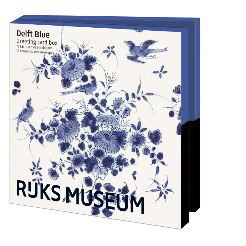 Grußkartenbox mit Umschläge – Quadratisch: Delft Blue, Collection Rijksmuseum Amsterdam