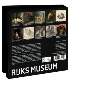 Grußkartenbox mit Umschläge – Quadratisch: Cats & Dogs, Collection Rijksmuseum Amsterdam