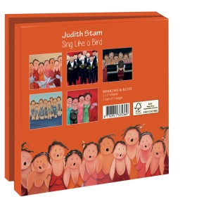 Grußkartenbox mit Umschläge – Quadratisch: Sing Like a Bird, Judith Stam