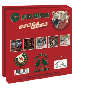 Grußkartenbox mit Umschläge – Quadratisch: Merry Christmas, The Mouse Mansion, Schaap & Muis Beheer