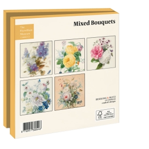 Grußkartenbox mit Umschläge – Quadratisch: Mixed Bouquets, The Fitzwilliam Museum