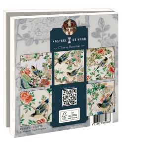 Grußkartenbox mit Umschläge – Quadratisch: Chinese Porcelain, Kasteel De Haar