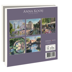 Grußkartenbox mit Umschläge – Quadratisch: Kleurrijk Utrecht, Anna Kooij