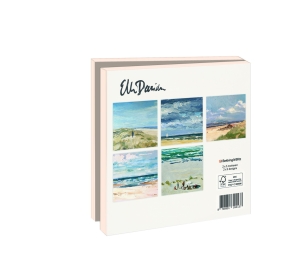 Grußkartenbox mit Umschläge – Quadratisch: On the beach, Ellen Davidzon