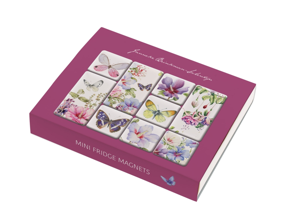 Set Kühlschrankmagnete: Hibiscus, Janneke Brinkman-Salentijn